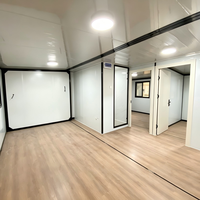 Avrupa Standartlarında Prefabrik Konteyner Ev Modern Çevre Dostu Yaşanabilir Katlanabilir 20ft Genişletilebilir Konteyner Ev