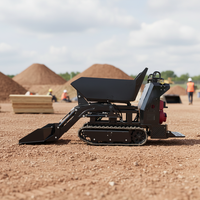 Livraison Gratuite Promotion Mini Dumper sur Chenilles Économique Autochargeur à Chenilles en Caoutchouc Moteur Haute Capacité de Charge Certifié EPA CE EUR5