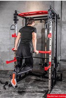 Corps de la maison Bâtiment Crossover Multi fonctionnelle Puissance Cage Poids De Levage Rack Squat Formation multifonction smith Gym Machine