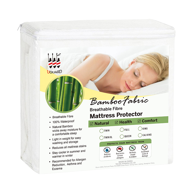 Простыня из бамбука и жаккарда, гипоаллергенный дышащий водонепроницаемый чехол для матраса