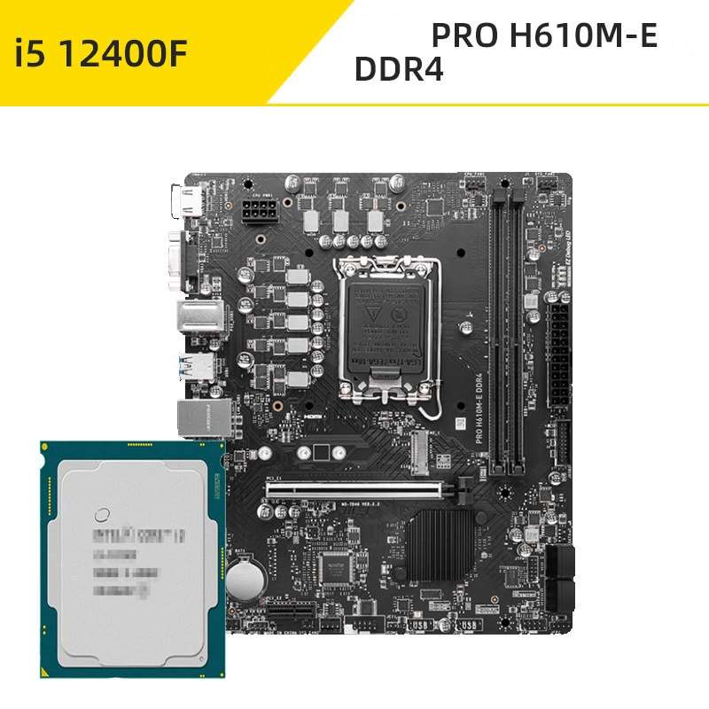 อินเทล ไอ5 12400F + MSI PRO H610M-E DDR4
