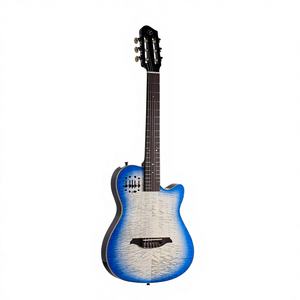 Guitarra Eléctrica de Cuerdas de Nylon Silenciosa al por Mayor de Fábrica, Cuerpo de Arce, Mástil de Palisandro, Sistema de Pastillas EQ, Suministro OEM Personalizado - Product Image 1