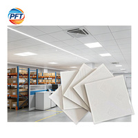 Plafond en PVC carré moderne, ignifuge, résistant à l'humidité, insonorisant, pour appartement, centre commercial, hôtel, hôpital, gymnase, atelier