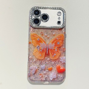 Meilleur étui mobile en TPU étanche aux chocs de luxe en diamant papillon IMD pour 17 Pro - Product Image 3