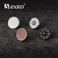 Boutons-pression métalliques ronds personnalisés SANKO pour vestes, jeans, vêtements, sacs et accessoires