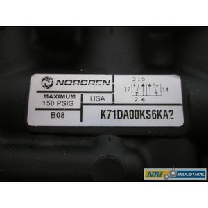 ตัวควบคุมวาล์วลม Norgren แบบหลายช่องทาง 5 พอร์ต 150 Psi 1/4 นิ้ว NPT ชิ้นส่วนนิวเมติกโลหะ - Product Image 2