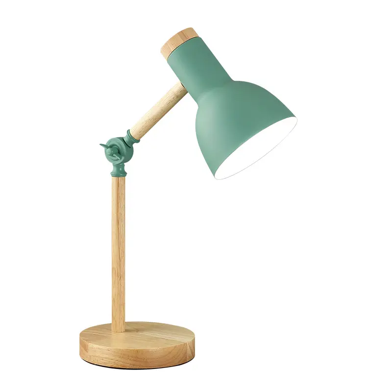 Nordic Luxury Minimalist Wooden Base Stand Desk Light Smart Hotel Reading Wood Table Lamp