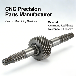 CNC Machining Worm Gear Manufacturer Precision Brass Tooth Worm Gear Set ± 0.01mm CNC machining MOQ 1 piece OEM factory - Product Image 1