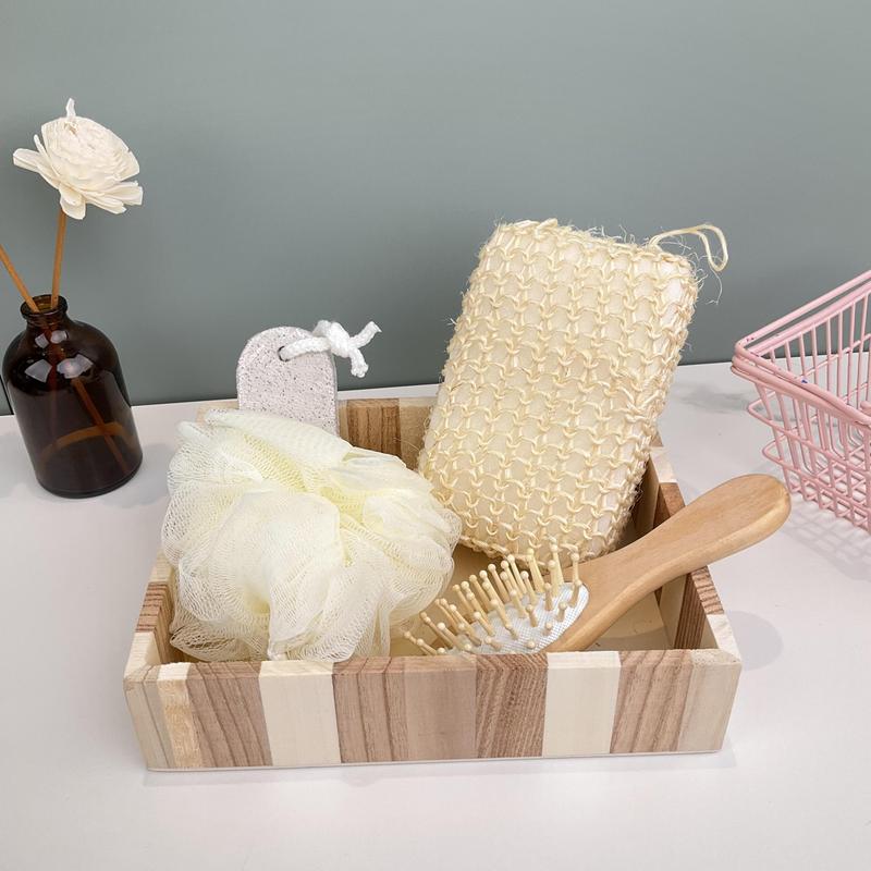 Low Price Wholesale Wooden Bath Set