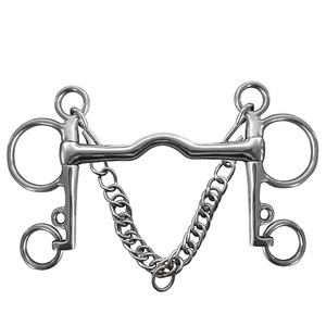 Aço inoxidável Pelham Harness Bits Articulado <span class=keywords><strong>Bit</strong></span> Cavalo Mastigar Boca Rolo Cavalo Produtos - Product Image 1