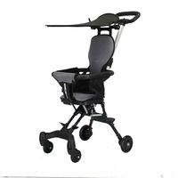 Poussette Premium 3-en-1 pour bébé, légère (4,5 kg), pliable bidirectionnellement, avec positions assise et couchée, chaise d'extérieur pour nourrisson, facile à pousser