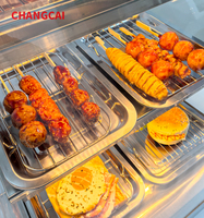 Vente flash : Réchaud alimentaire électrique à 3 niveaux en acier inoxydable avec contrôle de la température pour présentation
