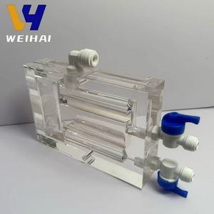 G3/4 chủ đề Acrylic dòng chảy tế bào-Clo/Clo dư phân tích buồng-CNC chính xác gia công để kiểm tra chất lượng nước - Product Image 3
