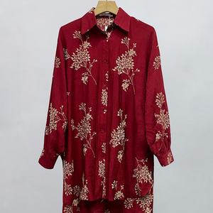 Camisa Casual de Manga Larga con Solapa para Mujer, Personalizada al por Mayor, OEM, ODM, de Alta Calidad - Product Image 2