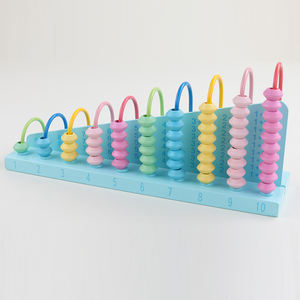 <span class=keywords><strong>Juego</strong></span> de madera para niños, marco de cálculo de 10 velocidades, Macaron, colorido - Product Image 4