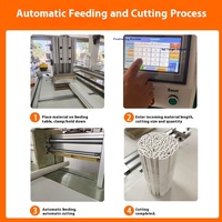 Machine de découpe de profilés CNC à alimentation automatique à 90 degrés, scie à aluminium carrée, pièces pour systèmes CVC, modèle YH-400, écologique