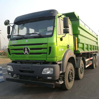 Camion benne électrique pur Beiben V3 d'occasion Euro 6 41-50t 8X4 avec boîte de vitesses rapide à échange de batteries, conduite à gauche, transmission manuelle