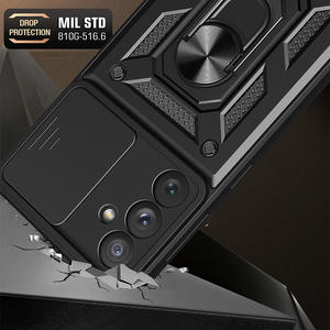 Nouvelle armure fenêtre coulissante Push caméra complète lentille <span class=keywords><strong>Protection</strong></span> anneau coque de téléphone pour Samsung A14 A24 A34 A54 5G - Product Image 5