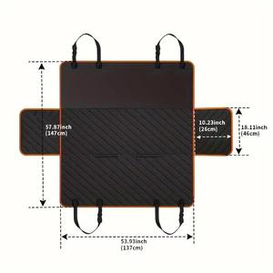 Toptan hamak Pet kediler köpek araba klozet kapağı su geçirmez araba koltuğu koruyucu Mat araba arka koltuk Pet köpek köpek minder örtüsü - Product Image 6