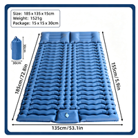 Matelas Gonflable Double pour Camping, Tente, Super Élastique, Composite, pour Voyages en Plein Air