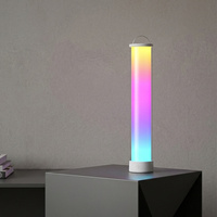 Lámpara de Mesa Inalámbrica RGBIC, Luz Ambiental Inalámbrica con Control Remoto por Aplicación, Sincronización Musical y Batería de 3600 mAh para Compradores Minoristas