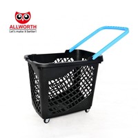 Abordabilité Durabilité Couleurs personnalisées Panier à roulettes en plastique avec logo