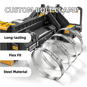 Abrazaderas de sujeción mini ajustables 1/2 D de acero inoxidable 304/316 al por mayor, de ajuste rápido, para tuberías de metal y plástico, estándar americano y alemán - Product Image 2