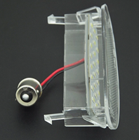 Luz LED sin Errores para Matrícula de Renault Clio II 1998-2005 y Twingo I 1993-2007, Lámparas de Número de Placa Trasera
