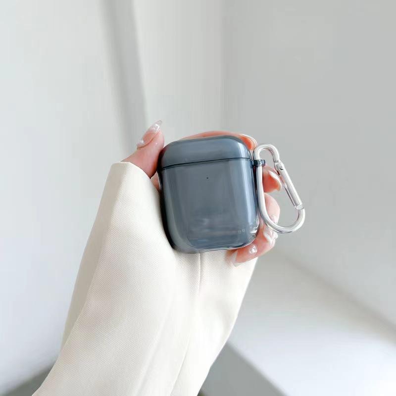 สีเทา-น้ำเงินใส พร้อมตะขอสีเงิน