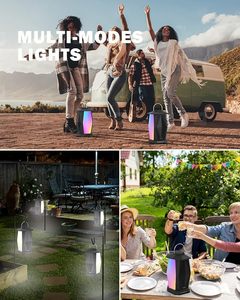 Hot Sale Inwa Outdoor Linkable <b>Wireless</b> <b>Speakers</b> 100 IPX5 Waterproof Karaoke Beat-driven Light Show Metal Cabinet App Control - Product Image 4