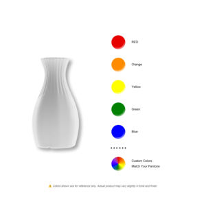 Florero <span class=keywords><strong>de</strong></span> Plástico Ligero y Duradero con Diseño Moderno <span class=keywords><strong>de</strong></span> Nervaduras Superiores, Ecológico, para Decoración del Hogar - Product Image 5