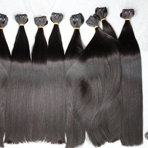 Superventas Paquetes de cabello virgen indio camboyano Cutícula alineada recta doble dibujado varios estilos incluyendo extensiones humanas - Product Image 2