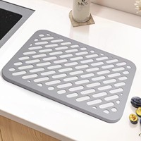 Nouvelle Arrivée Silicone Protection Pliable Eco-Friendly Plat Séchage Tapis Diatomite Tapis Instantané