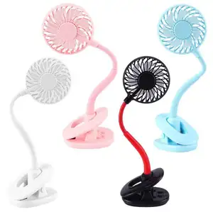 AAA10 Rechargeable Mini Clip Electric Hand Fan USB Portable Fan Cool Night Light Fans With LED Light Desktop