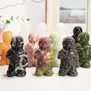 Figurines de fantômes en gros, statues de fantômes sculptées à la main, artisanat en cristal de haute qualité, décoration d'Halloween, cadeau - Product Image 3
