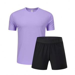 Completo da corsa ad asciugatura rapida da uomo estivo all'aperto per la corsa notturna per il tempo libero Set di allenamento sportivo per il basket - Product Image 2