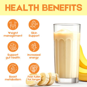 24 vitamin mineraller glutensiz kollajen muz Milkshake ile yemek değiştirme sallamak sağlıklı kilo kaybı ve kızdırma cilt desteği - Product Image 2