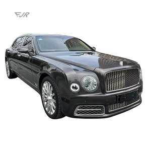 Pour <span class=keywords><strong>Bentley</strong></span> Mulsanne ancien modèle mis à niveau vers le nouveau modèle phares diamant plaqué grand pare-chocs avant en filet central - Product Image 5