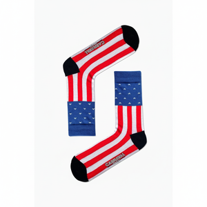 Calcetines Coloridos y Transpirables con Diseño de Bandera Americana para Uso Diario - Product Image 2