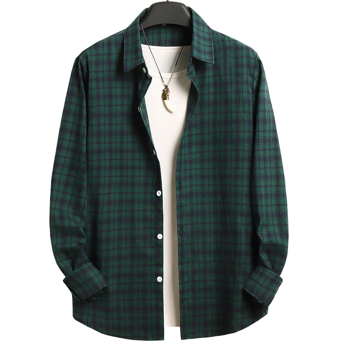 Fj009 ลายสก็อตสีเขียว