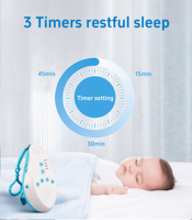 Machine à bruit blanc portable rechargeable Three Sheep S7 avec contrôle intelligent du minuterie, capteur de pleurs de bébé et enregistrement à un bouton