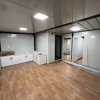 Maison conteneur préfabriquée extensible avec mur en verre modulaire, 20ft 40ft, maison portable pour complexe hôtelier tropical