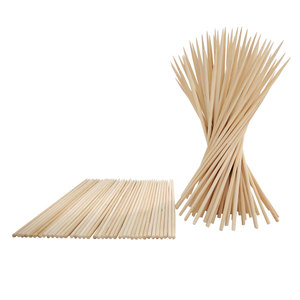 Brochetas redondas de bambú de alta calidad hechas de <span class=keywords><strong>madera</strong></span> natural para reuniones de barbacoa, entrega rápida - Product Image 5