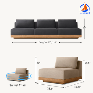 Meubles de luxe <span class=keywords><strong>pour</strong></span> l'extérieur meubles de <span class=keywords><strong>salon</strong></span> personnalisé nordique extérieur canapé <span class=keywords><strong>en</strong></span> teck <span class=keywords><strong>salon</strong></span> extérieur canapé <span class=keywords><strong>pour</strong></span> véranda - Product Image 5