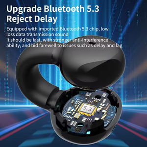 Auriculares Inalámbricos con Clip para la Oreja, Puerto de Carga Tipo C, Lámpara de Respiración, Universales para Oreja Izquierda y Derecha - Product Image 6
