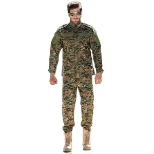 Uniforme de campo táctico ACU Uniforme de camuflaje digital para hombres TWILL 20 juegos 65% poliéster y 35% algodón 1 juego/bolsa de plástico