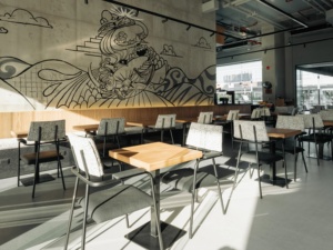 การออกแบบตกแต่งภายในร้านกาแฟสมัยใหม่ เคาน์เตอร์บาร์คาเฟ่แบบกำหนดเอง เฟอร์นิเจอร์ร้านอาหาร การตกแต่งร้านค้าเชิงพาณิชย์ - Product Image 4