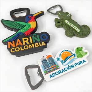 Abrebotellas de Cerveza de PVC y Metal con Dibujos Animados al por Mayor Llavero Abridor de Metal Personalizado Llavero de Esmalte - Product Image 5