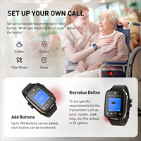 Pager Inalámbrico Multifunción Daytech con Largo Alcance, Botones de Llamada para Cuidadores en el Hogar
