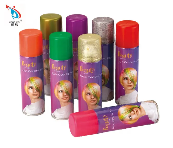 Disposable Unisex Temporary Shine Gentle household washable Hair Color Spray